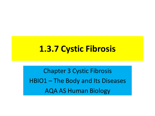 Cystic Fibrosis