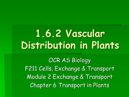 Transport in Plants