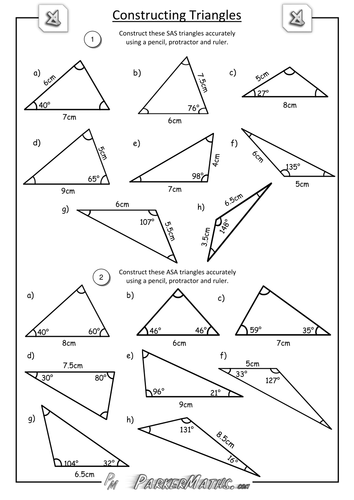 Constructing Triangles by ParkerMaths - Teaching Resources - Tes