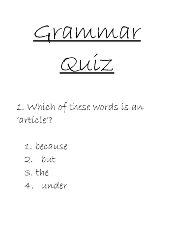 grammar-vocabulary-quiz-teaching-resources