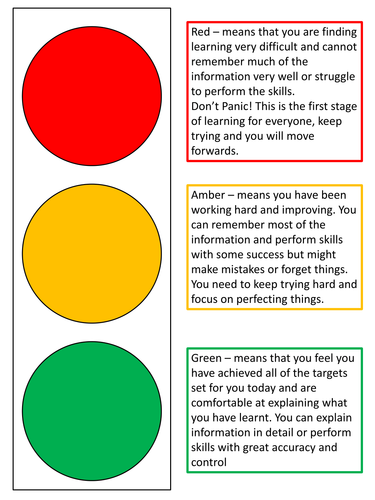 Traffic Light Assessment Sheet Best Colour Brick Hous vrogue co