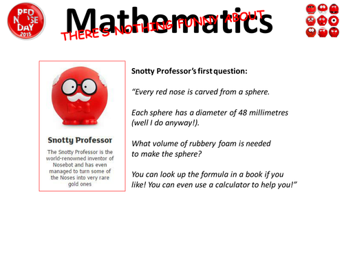 Red Nose Day Maths Revision