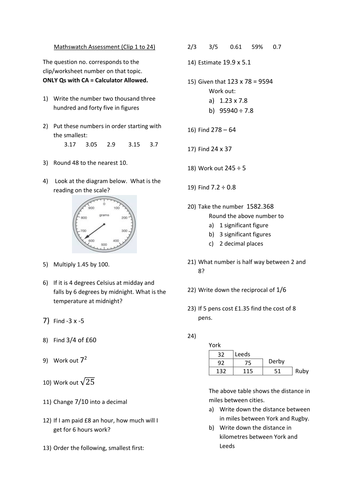 GCSE Maths Revision Questions and Answers 