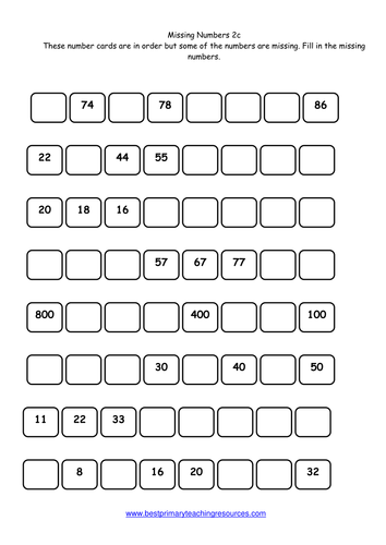 Maths Worksheets Year 2