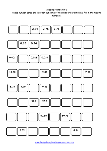 Maths Worksheets Year 6 | Teaching Resources