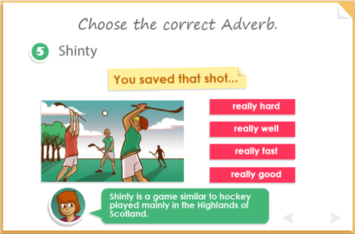 Using different adverbs