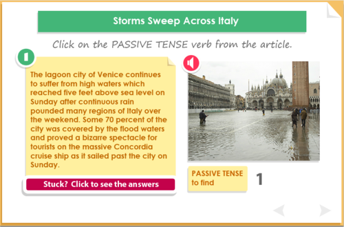 Using Active and Passive verbs