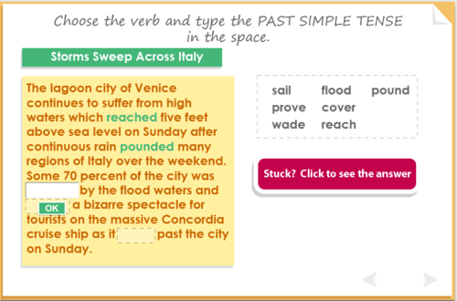Using the Past Simple Tense