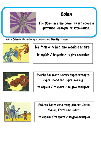 pdf to grammar how use lastingliteracy Colons by Grammar SPaG Super