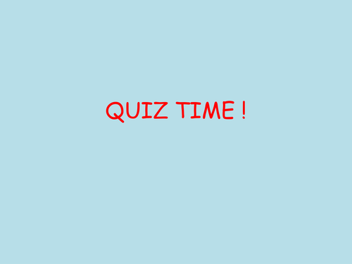 General Knowledge Quiz KS2