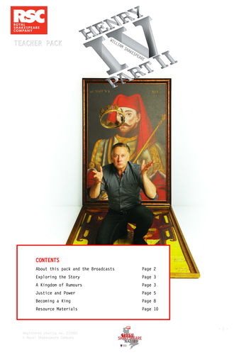Henry IV Part II 2014 Teacher Pack