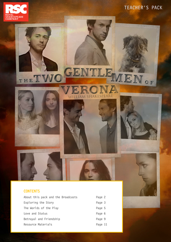 The Two Gentlemen of Verona (2014) Teacher Pack
