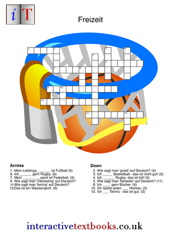Freizeit/ Sports and Hobbies Crossword