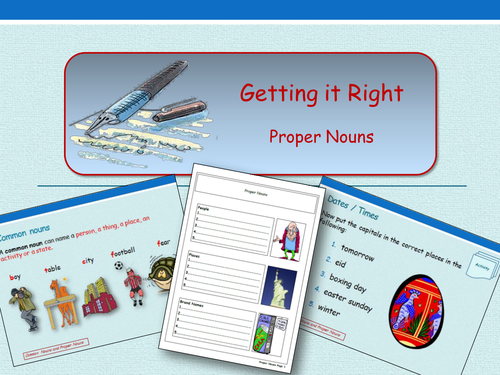 Getting It Right - Using Capitals for Proper Nouns