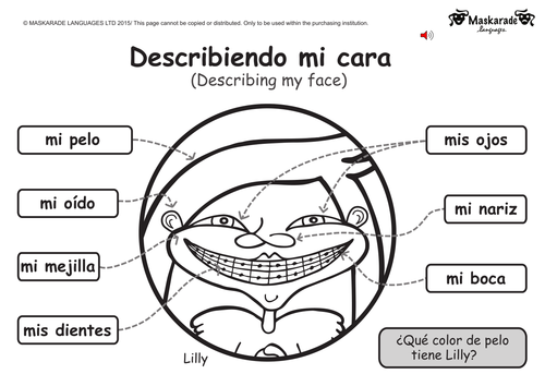 KS1-SPANISH-Level 1: Face & body - Getting Ready