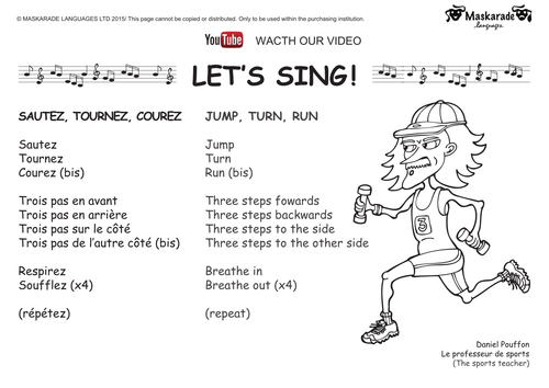 SONG: "Sautez, tournez, courez"