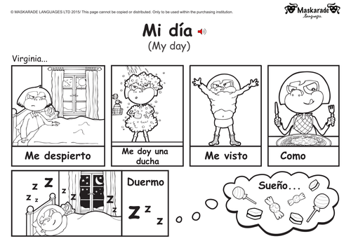 KS1-SPANISH-Level 1: DAYS OF THE WEEK, DAILY ROUTINE & MY HOUSE