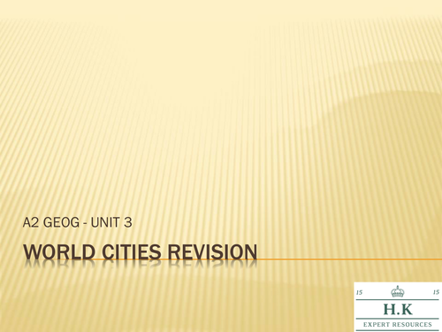 Geography World Cities Revision Powerpoint