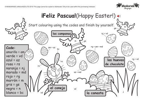 KS1 - SPANISH Level 2: Easter