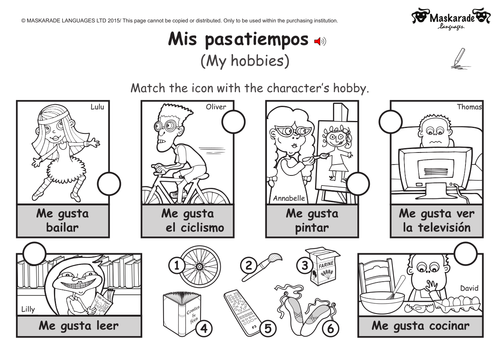 KS1- SPANISH-Level 2: Hobbies, Days of the week, Months of the Year