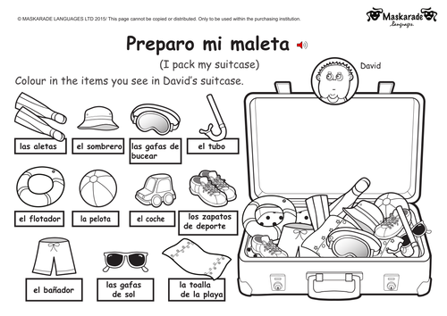 KS1 SPANISH: Holiday & Transport