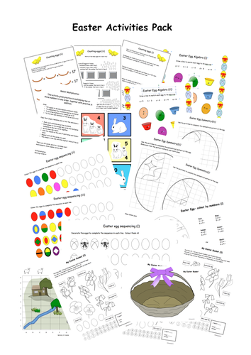 Easter Activities Maths fun pack