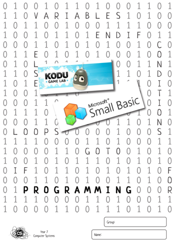Kodu Game Lab & Microsoft SmallBasic Scheme of work (suitable for ages 9-13)