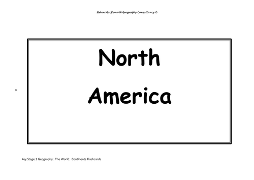 Key Stage 1 Geography:  The World Unit