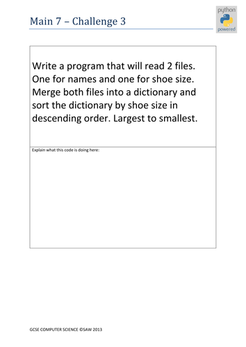 A453 - Python Reading Writing Sorting Files