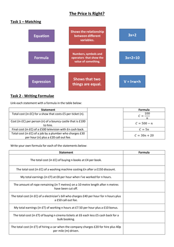 Write formula - financial mathematics