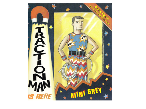 Traction man, comics, labels, speech and thought bubbles