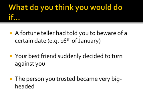 Year 7 Julius Caesar 