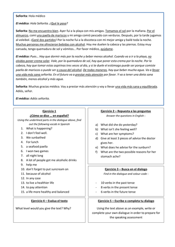 Al medico - Reading activity level 6