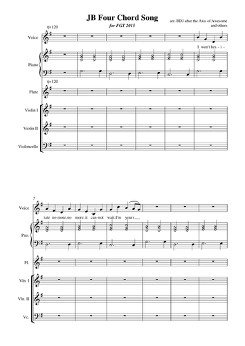 The Four Chord Song - A musical presentation