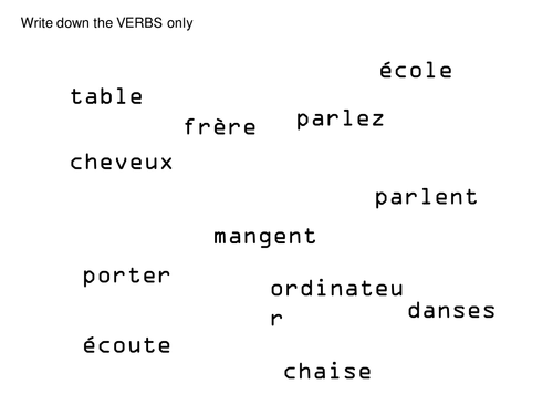 ER Verb conjugation