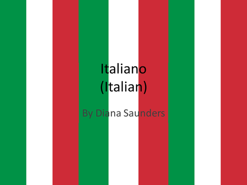 Italiano lesson 1
