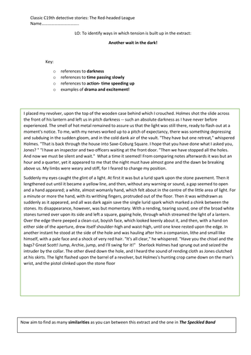 Analysing tension in The Red-headed League