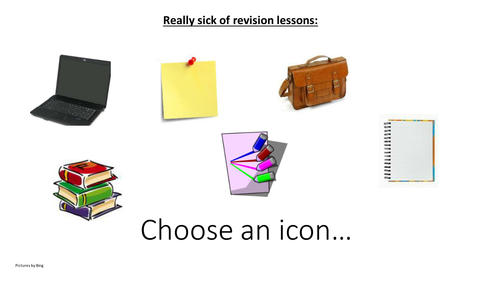 'Sick of Revision' last 6 lessons for any subject or topic.