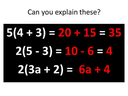 Mathematics of Words III - Expanding Brackets L4+
