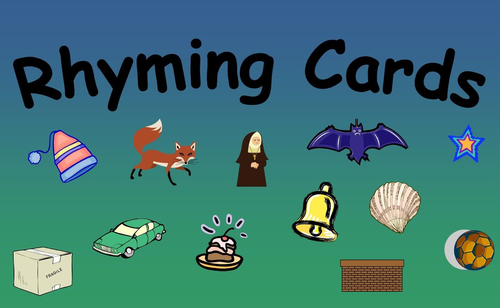 Rhyming Cards - a set of 32 picture cards