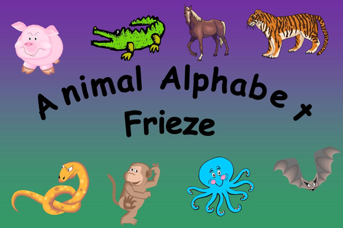 Animal Alphabet Frieze
