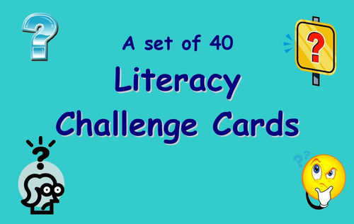  Challenge Cards- Literacy