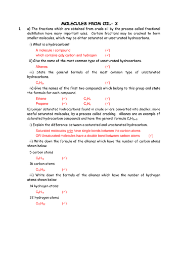 Chemistry: Molecules from Oil 
