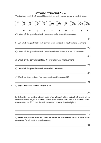 Chemistry: Isotopes of Elements