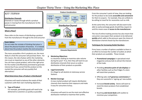 The Marketing Mix - Place