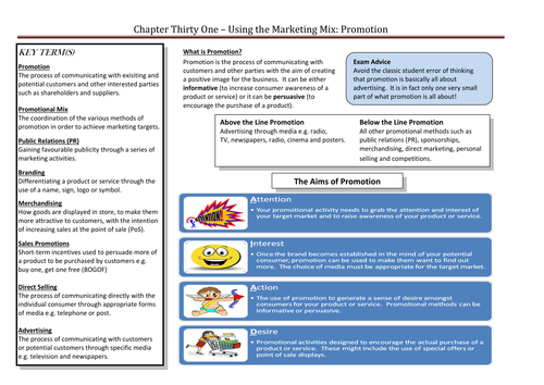 The Marketing Mix - Promotion