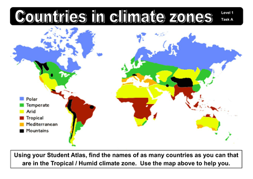 Geography Climate and Biome Starter Tasks | Teaching Resources