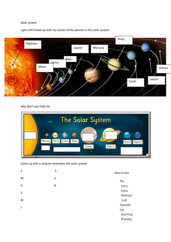 THE SOLAR SYSTEM | Teaching Resources