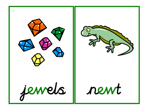 Phase 5: ew grapheme - selection of activities, games and a presentation