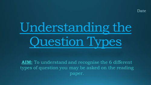 gcse-english-language-reading-exam-question-types-teaching-resources